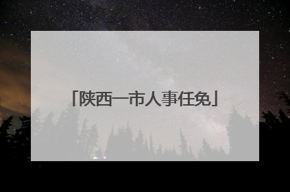 陕西一市人事任免