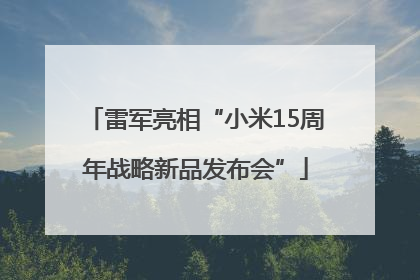 雷军亮相“小米15周年战略新品发布会”