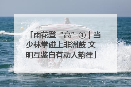 雨花登“高”③｜当少林拳碰上非洲鼓 文明互鉴自有动人韵律