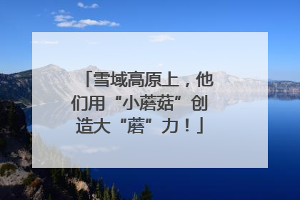雪域高原上，他们用“小蘑菇”创造大“蘑”力！