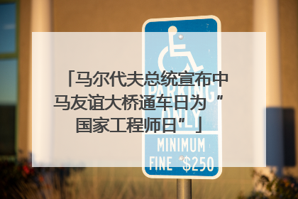 马尔代夫总统宣布中马友谊大桥通车日为“国家工程师日”