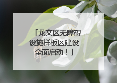 龙文区无障碍设施样板区建设全面启动！