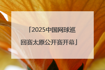 2025中国网球巡回赛太原公开赛开幕