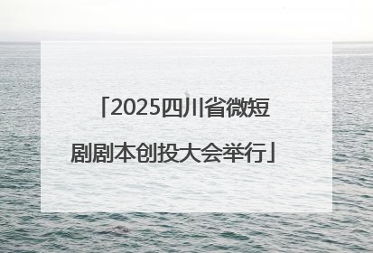 2025四川省微短剧剧本创投大会举行