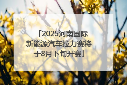 2025河南国际新能源汽车拉力赛将于8月下旬开赛