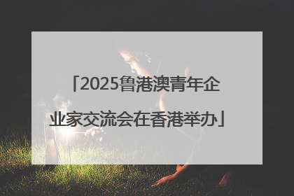 2025鲁港澳青年企业家交流会在香港举办