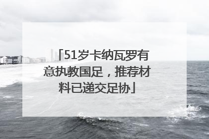 51岁卡纳瓦罗有意执教国足，推荐材料已递交足协