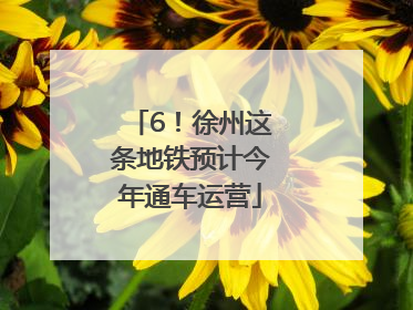 6！徐州这条地铁预计今年通车运营