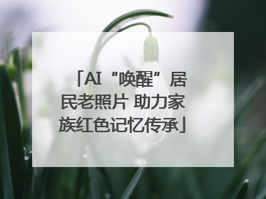 AI“唤醒”居民老照片 助力家族红色记忆传承